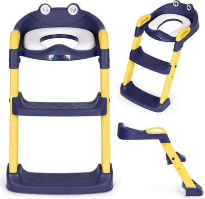 Immagine prodotto di Sedile WC per bambini con gradini e scaletta, blu, ECOTOYS
