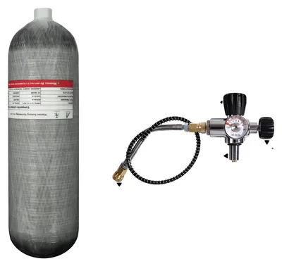 Productafbeelding van Hoogdruk tank, koolstofvezel, betrouwbare prestaties, 4,7 liter met ventiel