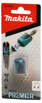 Productafbeelding van Makita MagBoost bit-magnetiseerder, zeskantige schacht, 25,4 / 4 mm (1/4"), zeskantige schacht, 50 mm bits, 1 stuk, 123 mm