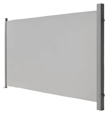 Zdjęcie produktu dla Markiza boczna - Markiza wysuwana - Odporna na korozję - 200 x 400 cm - Szara