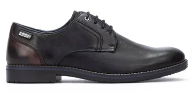 Imagen del producto de Pikolinos LEON: Zapatos de vestir para hombre, tipo botín con cordones, color negro, elegantes, NUEVOS