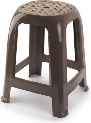 Produktbild von PlasticForte Tritthocker - braun - 37 x 46,5 cm - Aufsteller