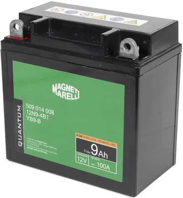 Zdjęcie produktu dla Akumulator Quantum Energy Magneti Marelli do motocykli i skuterów 9AH 12V 100A technologia AGM lewy biegun dodatni