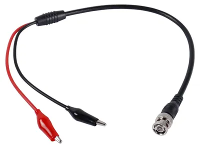BNC-Doppelkrokodilklemme-Testkabel 0,5 m für Oszilloskop