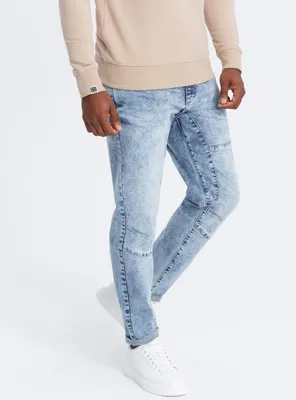 Produktbild von Ombre Clothing Denim-Hosen für Männer Saidykhan Blau L