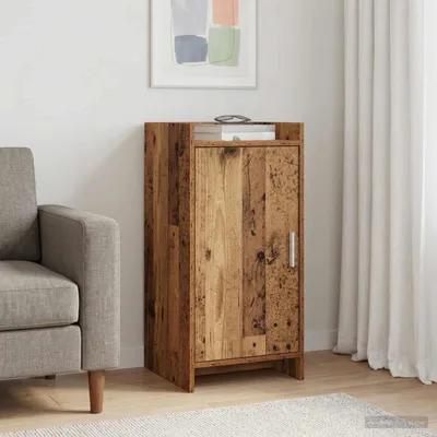 Image de Buffet vidaXL en bois recyclé 40 x 36 x 80 cm, aggloméré