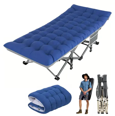 Productafbeelding van Opvouwbaar Campingbed - Kampeerbed - Veldbed - Vouwbed - Ligbed - Draagbaar - Opvouwbaar - 200KG Capaciteit