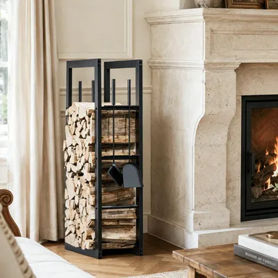 Immagine prodotto di Supporto per legna FWR06, 100 x 40 x 25 cm
