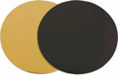 Produktbild von 18 gold-schwarze, runde, Tortenunterlage Ø 24 cm
