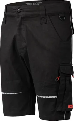 Produktbild von HERO by John Medoox AKRON FLEX WORKWEAR Herren Arbeits-Cargoshorts Regular Fit W34 black