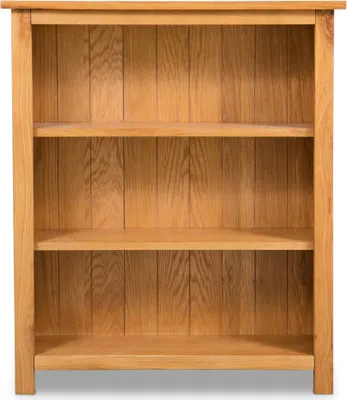 Image de vidaXL Bibliothèque 3 compartiments 70x22,5x82 cm Chêne massif