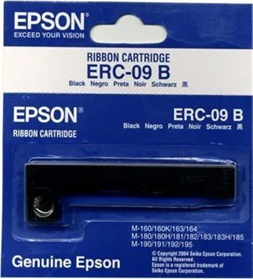 Obrázok produktu pre Epson Ribbon Cartridge HX-20, M-160/M-180/M-190 series, black (ERC09B), Epson M-160/163/164/ 180/182/183/185/190/191/192/195, Čierna, Čína, Epson, 80 mm, 114 mm