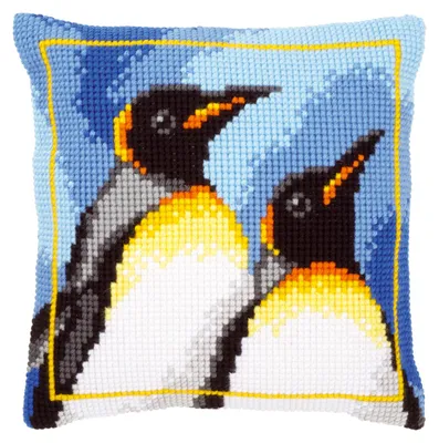Produktbild von Vervaco PN-0147725 Kreuzstichkissen Königspinguine