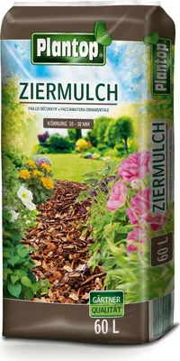 Produktbild von Plantop Ziermulch Bodenhilfsstoff, 60 Liter  Körnung 10 - 30 mm