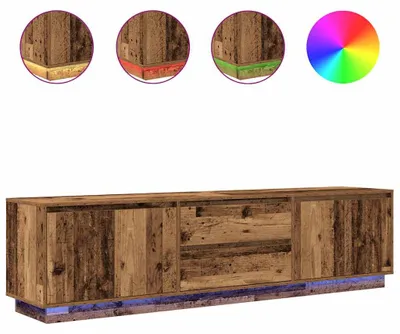 Immagine prodotto di Mobile Porta TV con Luci LED Legno Antico 193,5x41x50 cm