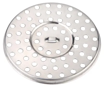 Image de Siphon de douche pour salle de bains, siphon de sol en acier inoxydable brillant pour balcon de chambre