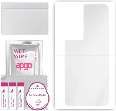 Produktbild von apgo Rückseite Schutzfolie, klar, kompatibel mit TCL 50 5G, Hinten Hydrogel-Displayschutzfolie mit Positionierhilfe, kratzfest, einfache Montage
