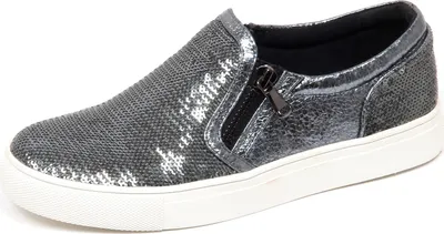 Produktbild von F1122 sneaker donna dark grey STEVE MADDEN scarpe paillettes slip on shoe woman