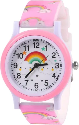 Produktbild von Analog, 3D Cartoon Lernuhr Quarzwerk, Silikon Uhrenarmband, 3 Jahre bis 11 Jahre, Armbanduhr Mädchen Junge Kinder