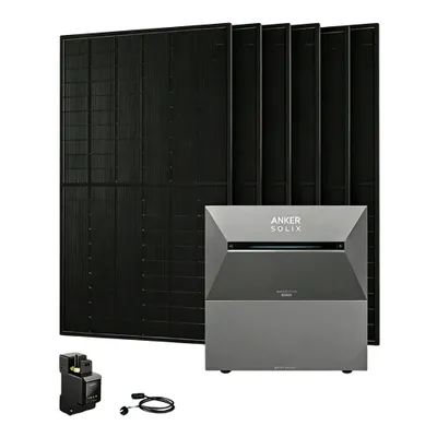 Produktbild von Powerness® Balkonkraftwerk mit Speicher,Anker SOLIX Solarbank 3 E2700 Pro Speicher mit 1x BP2700 Erweiterungsakku,8x 500W Solarmodule & Smart Meter