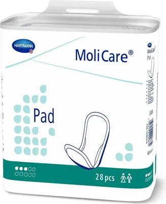 Produktbild von Hartmann MoliCare Pad 3 Tropfen - anatomisch geformte Einlagen 6 x 28 Stk.