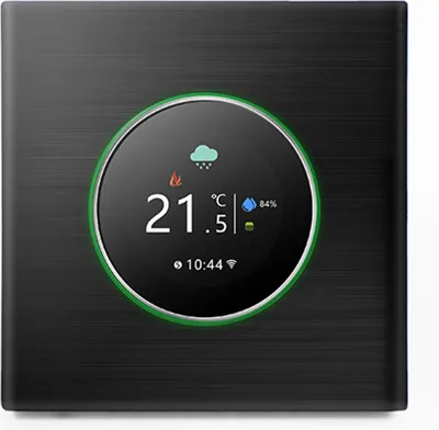 Obrázok produktu pre Inteligentný termostat WiFi, regulátor elektrického podlahového vykurovania 16A - dotykový digitálny displej, zobrazenie času/teploty/vlhkosti/pohody, presnosť ±1 °C,