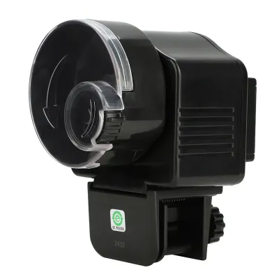 Image de Distributeur automatique compact d'aliments pour poissons, distributeur d'aliments pour aquariums