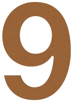 Produktbild von Hausnummer ''9'' Rost