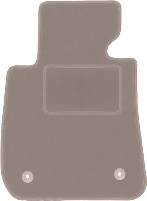 Produktbild von Fahrerfußmatte Velours beige passend für BMW 3 E92 (2004-2011, Coupe) – mit Befestigungen – passgenau
