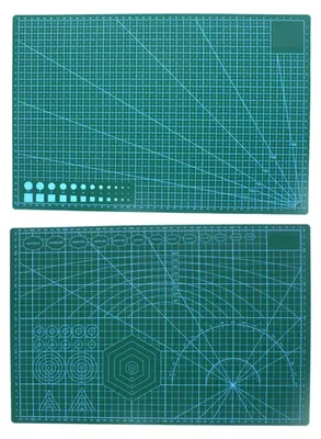 Produktbild von A3 Gummi-Stempel- und Gravurmatte für Näh- und Bastelarbeiten, Grün