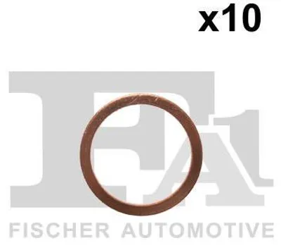 Obrázok produktu pre Podložka, Medené Tesnenie Cu 14,00 X 18,00 X 1,50 (Balenie Po 10 Ks)