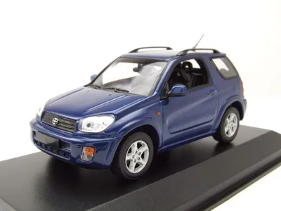 Produktbild von Toyota RAV 4 2000 dunkelblau metallic Modellauto 1:43 Maxichamps