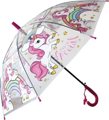 Produktbild von Regenschirm Einhorn Stock Automatik,transparent