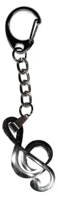 Produktbild von Violinschlüssel Schlüsselanhänger Miniblings Anhänger Notenschlüssel 4cm Edelstahl