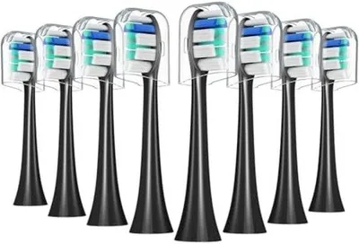 Productafbeelding van 8 stuks vervangbare borstels voor elektrische tandenborstels - Voor een zachte reiniging