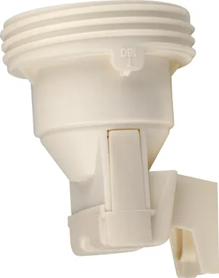 Produktbild von E27 Lampenfassung (PBT), Gewindefassung mit Halterung, Sockel mit 4,2 mm Schraubenloch Weiß