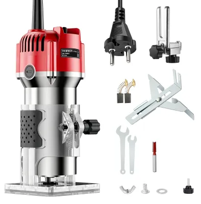 Einhandfräse 800 W, 30.000 U/min, 6,35 mm Spannzange, Holzfräse