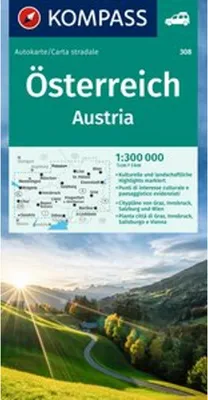 Obrázek produktu pro KOMPASS Automapa Rakousko 1:300 000