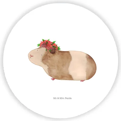 Produktbild von Mr. & Mrs. Panda Kühlschrankmagnet Meerschweinchen Weisheit - Weiß - Geschenk, Wunder, magnet für magnettafel, Motivation, Gute Laune, kühlschrank, pinnwand, Realität