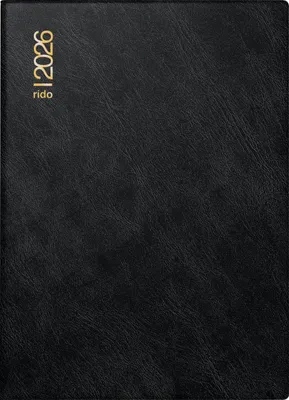 Immagine prodotto di rido® idé® 70-18 242 906 Calendario tascabile modello Technik III 2026 - 1 giorno / 1 pagina, 10 x 14 cm, nero