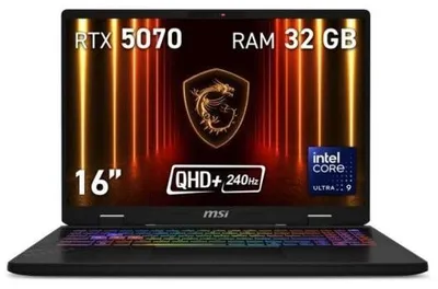 Produktbild von MSI Crosshair 16 HX AI D2XWGKG-262ES, Intel Core Ultra 9, 40,6 cm (16"), 2560 x 1600 Pixel, 32 GB, 1 TB, Windows 11 Home