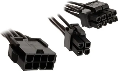 Image de akasa 4710679550800 akasa 8-Pin EPS vers 8-Pin EPS + 4-Pin ATX Câble adaptateur noir