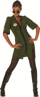 Produktbild von W4106-40 Damen Piloten-Flieger Kleid Kampfpilotin Gr.40