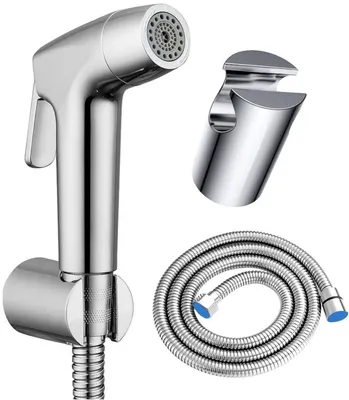 Produktbild von PolkaHome® Bidet Handdusche – Toilettenspüler mit 2 Sprühstufen – Hand-Bidet für Toilette – Wandmontage – Bidet-Dusche