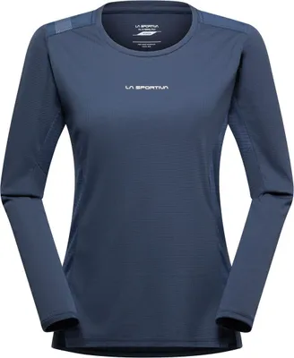 Langarmshirt für Damen in Dunkelblau von La Sportiva; Modell "Beyond Longsleeve W"; mit sportlichem Design.