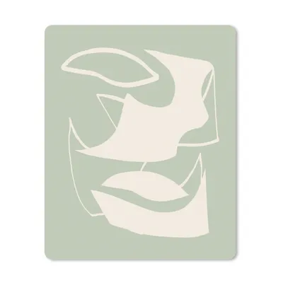 Produktbild von MuchoWow® Mauspad Mousepad Formen - Abstrakt - Grün 19x23 cm - Mousepads - Maus Mat - Pad - Mausunterlage - Mauspads - Spielen