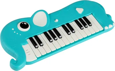 Produktbild von Digitales Kinderpiano mit 25 Tasten, Musik und Lichteffekten, Blau