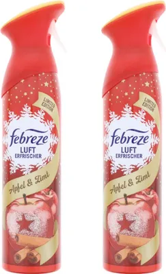 Produktbild von 2x Febreze Lufterfrischer Apfel & Zimt Spray je 185ml entfernt Gerüche