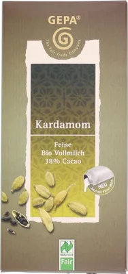 Produktbild von Gepa Kardamom Schokolade (100 g)