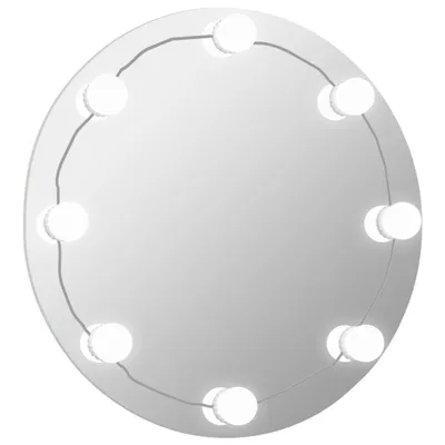 Obrázek produktu pro Nástěnné zrcadlo s LED osvětlením kulaté sklo